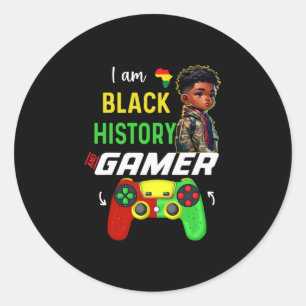 Sticker Rond Je suis le joueur du Mois de l'histoire des Noirs