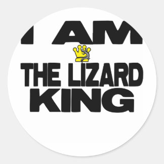 Sticker Rond Je Suis Le Lizard King