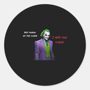 Sticker Rond Je Suis Le Malin De Courbe Halloween Anti Hero Aes