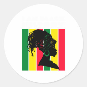 Sticker Rond Je suis le mois de l'histoire des Noirs Professeur