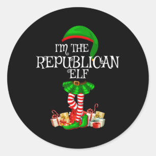 Sticker Rond Je suis l'Elfe Républicain, je suis la fille de la