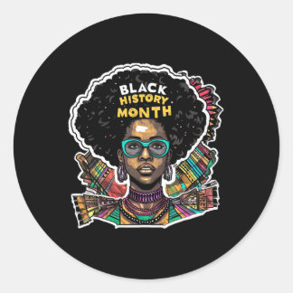 Sticker Rond Je Suis Noir Histoire Mois African Pride Black Poi