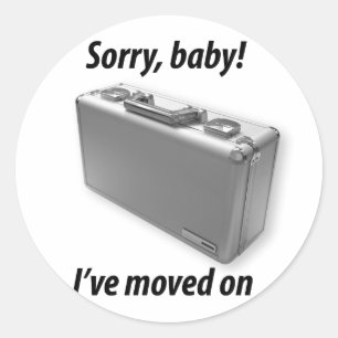 Sticker Rond Je suis passé à autre chose