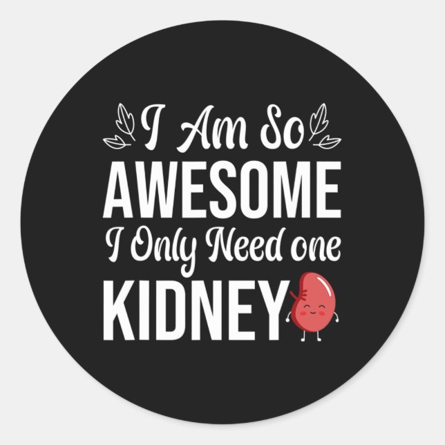 Sticker Rond Je Suis Si Génial (Devant)