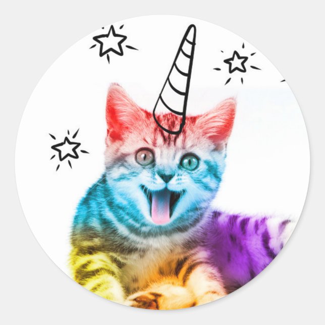 Sticker Rond Je suis si mégogique ! (Devant)