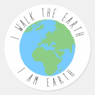 Sticker Rond Je suis Terre
