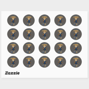 Sticker Rond Je suis trop fatigué pour ce changement de chouett