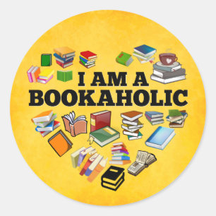 Sticker Rond Je suis un amateur de livres