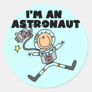 Sticker Rond Je suis un Astronaute Tshirts et Cadeaux