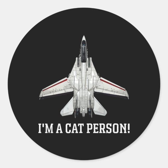 Sticker Rond Je Suis Un Chat Fr-14 Tomcat (Devant)