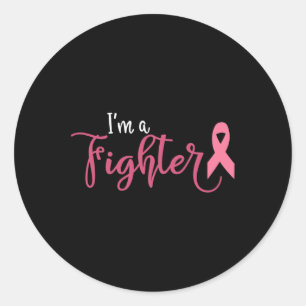Sticker Rond Je Suis Un Combat Contre Le Cancer Du Sein Sensibi