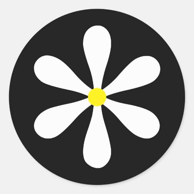 Sticker Rond Je suis un Daisy (Devant)