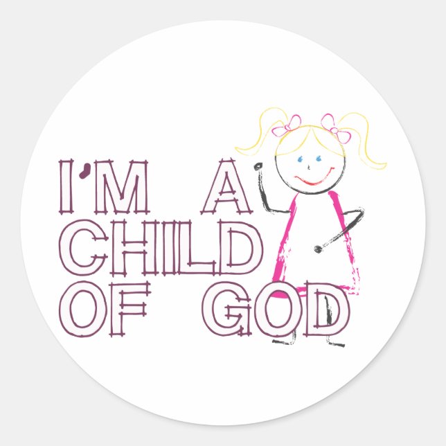 Sticker Rond je suis un enfant de dieu.pdf (Devant)