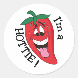 Sticker Rond Je suis un Hottie