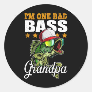 Sticker Rond Je suis un super-papi D B cadeau de fête des pères
