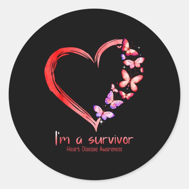 Sticker Rond Je Suis Un Survivant Mois De Sensibilisation Aux M (Devant)