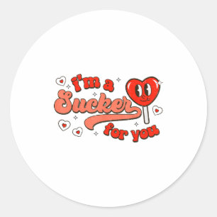 Sticker Rond Je Suis Une Victime Pour Vous Cœur De Bonbon Drôle