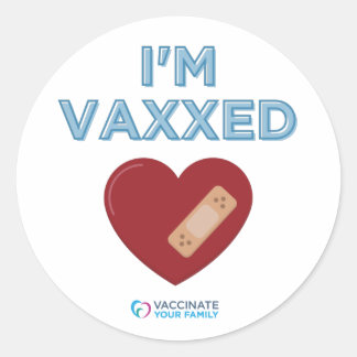 Sticker Rond Je suis Vaxxed