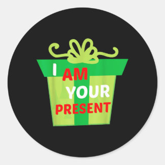 Sticker Rond Je Suis Votre Cadeau Présent Chemise