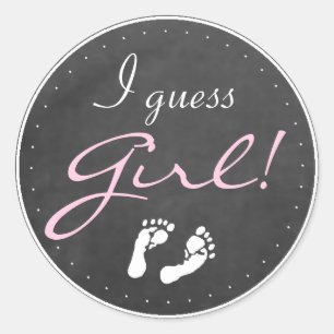 Sticker Rond Je suppose fille