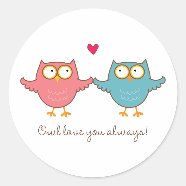 Sticker Rond Je t'aime (Devant)