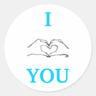 STICKER ROND JE T'AIME.