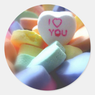 Sticker Rond Je t'aime