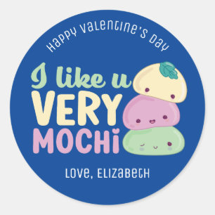 Sticker Rond Je t'aime Very Mochi Funny Mignonne Saint Valentin