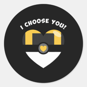 Sticker Rond Je te choisis La Parodie Du Jeu Vidéo De Saint Val