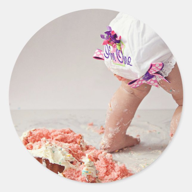 Sticker Rond Je tourne un ! (Devant)