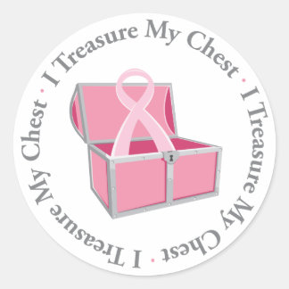 Sticker Rond Je Treasure Ma Poitrine