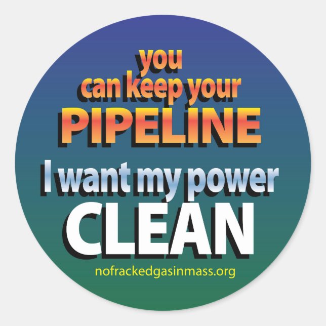 Sticker Rond Je veux ma feuille de nettoyage de l'énergie de St (Devant)