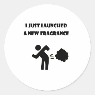 Sticker Rond Je viens de lancer un nouveau parfum