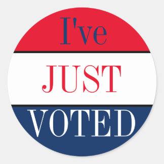 Sticker Rond Je viens de voter