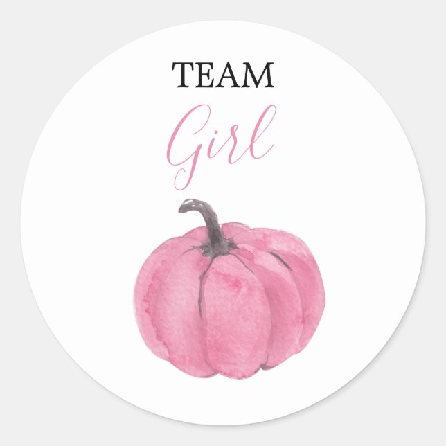 Sticker Rond Je VOTE Blush Rose Genre Reveillez Baby shower Jeu (Devant)