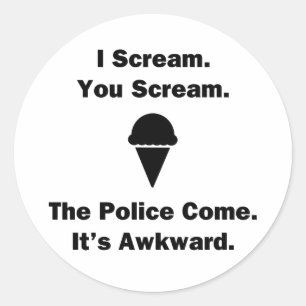 Sticker Rond Je Vous Crie