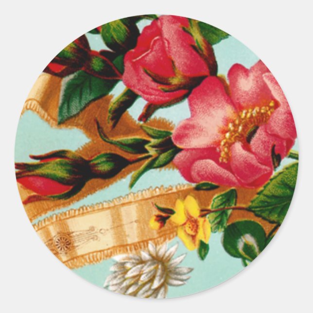 Sticker Rond Je vous souhaite un joyeux Noël (Devant)