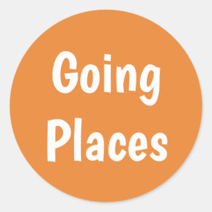 Sticker Rond Je voyage ✈️ et je prends ma valise