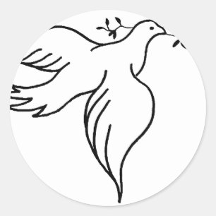 Sticker Rond Jean 14:27 verset biblique Religion Christianisme 