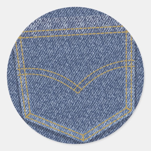 Sticker Rond Jeans2 (Devant)