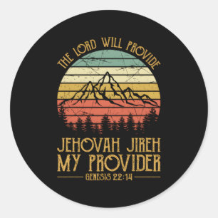 Sticker Rond Jehovah Jireh Mon Fournisseur S Chrétien