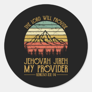 Sticker Rond Jehovah Jireh Mon Fournisseur S Chrétien
