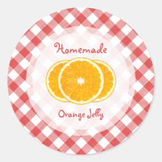 Sticker Rond Jelly à la confiture orange