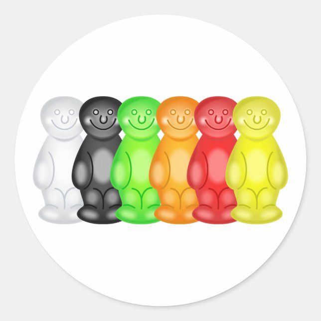 Sticker Rond Jelly Baby Gang (Devant)