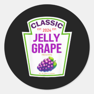 Sticker Rond Jelly Grape Halloween 2024 Costume Matching Group
