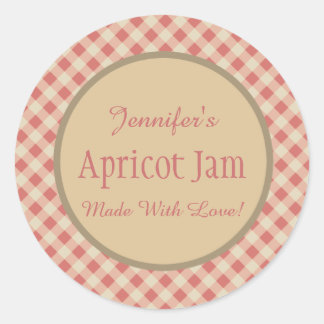 Sticker Rond Jelly Jam Custom Jar Boulangerie