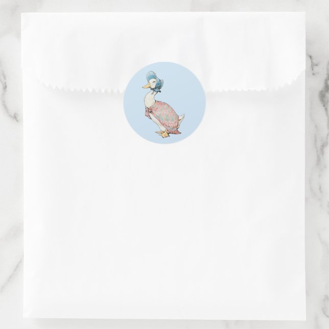 Sticker Rond Jemima Puddle Duck (Sac)