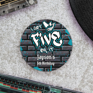 Sticker Rond J'en ai cinq