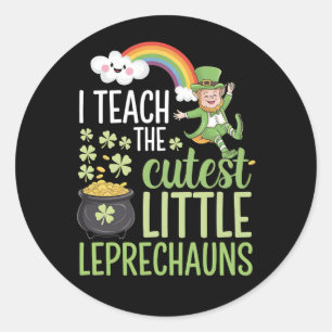 Sticker Rond J'enseigne aux plus mignons petits lutins professe