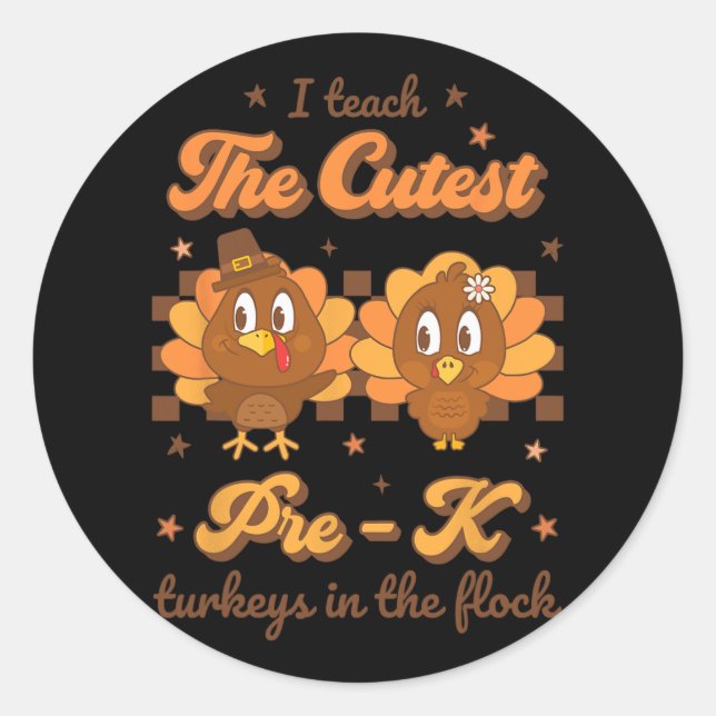 Sticker Rond J'Enseigne Les Déchets Pré - K Les Plus Couverts E (Devant)